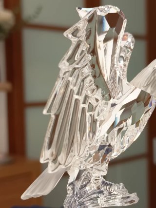 Figura Águila Swarovski Cristal Dorada