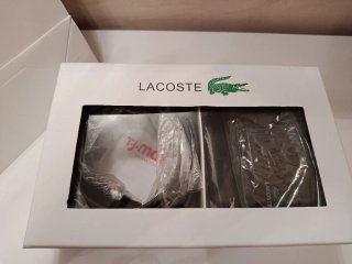 Cinturón y Cartera Lacoste Negro SOLO ENVIO
