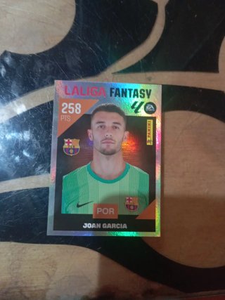 Cromo La Liga Fantasy Joan Garcia 258 Pts