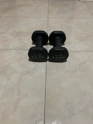 2 Mancuernas Decathlon 3 kg