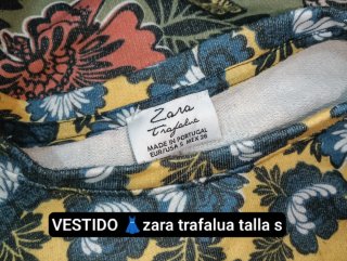 Vestido Estampado Zara Trafaluc Talla S