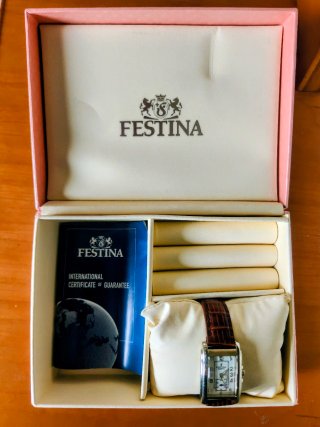 Reloj Festina Mujer - Correa Marrón y Plata