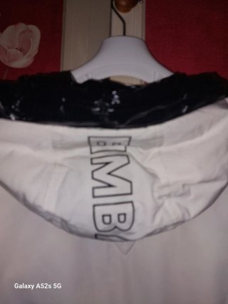 Abrigo Bimba y Lola Blanco Talla M