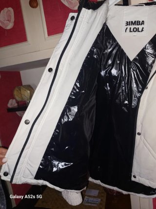 Abrigo Bimba y Lola Blanco Talla M