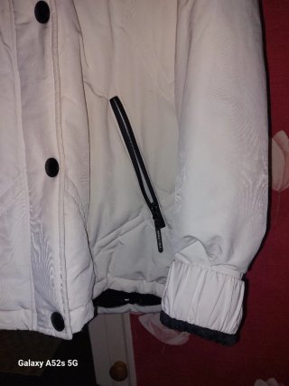Abrigo Bimba y Lola Blanco Talla M