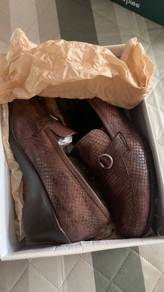 Mocasines Marrón Chocolate Talla 39 de piel