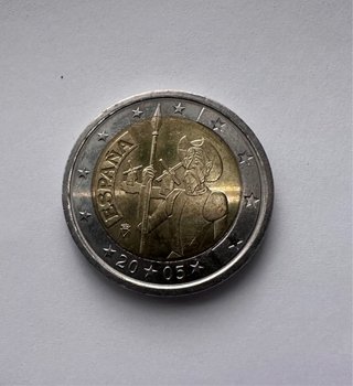 Moneda 2€ España Don Quijote 2005
