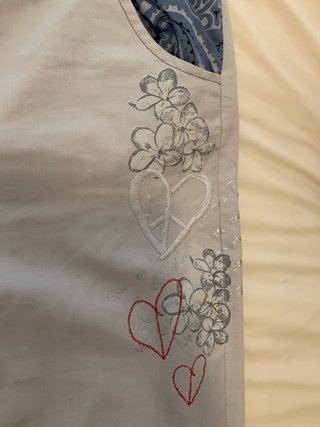 Pantalones Desigual Gris claro y Azul