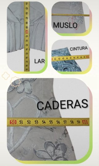 Pantalones Desigual Gris claro y Azul