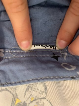 Pantalones Desigual Gris claro y Azul