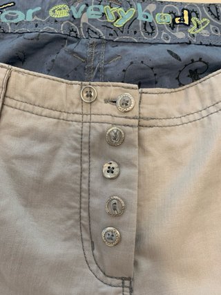 Pantalones Desigual Gris claro y Azul