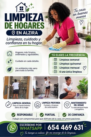 Limpieza en Alzira