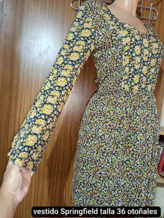 Vestido Corto Estampado Floral Springfield