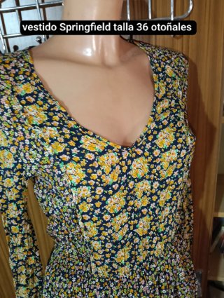 Vestido Corto Estampado Floral Springfield