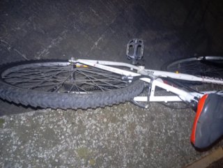Bicicleta Decathlon Blanca y Negra