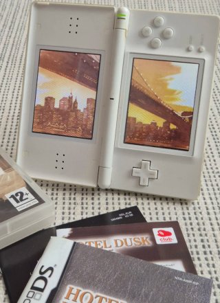 Lote Nintendo DS Lite Polar White original+ extras