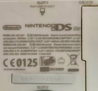 Lote Nintendo DS Lite Polar White original+ extras