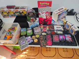 Lote de Cartas y Accesorios Pokémon