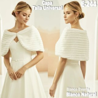 Capa Novia Piel Sintética Blanca
