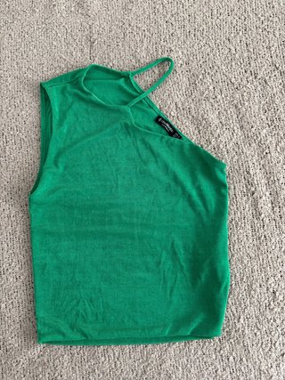 Top Stradivarius verde brillante