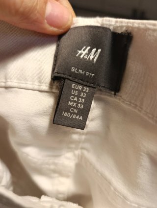 Shorts blancos H&M Worn and washed twice