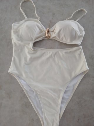 Trikini Bañador Blanco Perla
