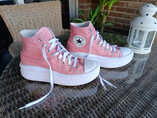 Zapatillas Converse All Star Rosa(suela doble)