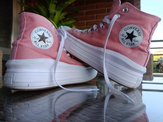 Zapatillas Converse All Star Rosa(suela doble)