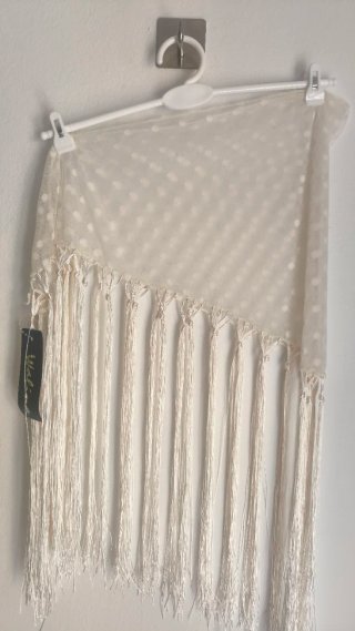 Mantoncillo de Flamenca para Niña Beige