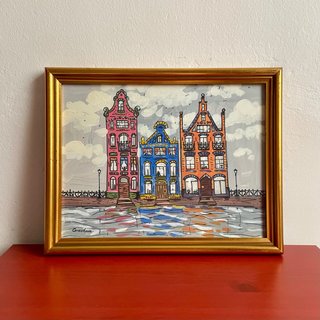 Ilustración Original Casas Escandinavas