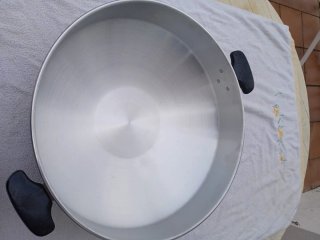 Lote 2 Cacerolas Grandes de Aluminio 40 cm y 36 cm