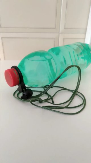 Coppia di clip per bottiglia/borraccia termica