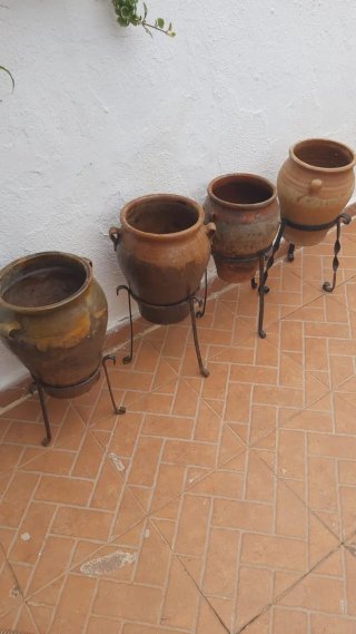 Set de 4 Tinajas de Barro NO HAGO ENVÍOS