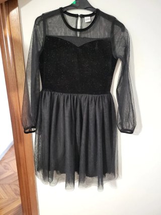 Vestido Negro de Tul para Niña