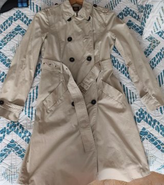 Gabardina beige señora