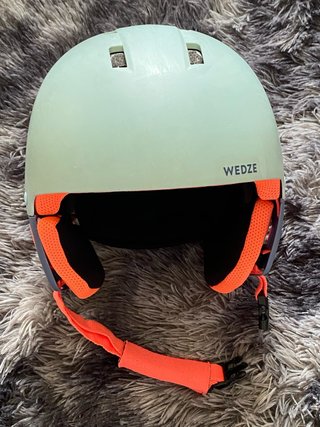 Casco esquí/snowboard WEDZE PST 500 verde/naranja