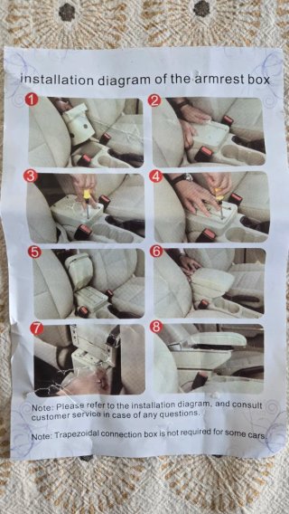 Apoyabrazo para el coche