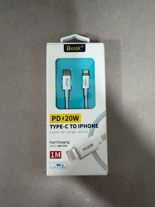 Cable Beisk PD 20W Type-C a iPhone 1M