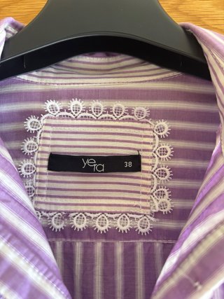 Camisa de rayas Yera morada Talla M