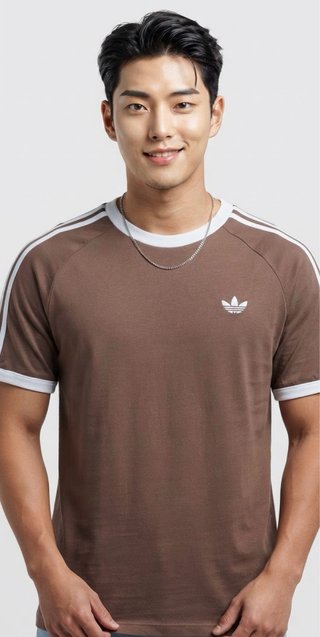 Camiseta Adidas Originals Ringer Marrón