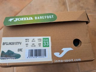 Botas fútbol Joma Gol barefoot talla 33