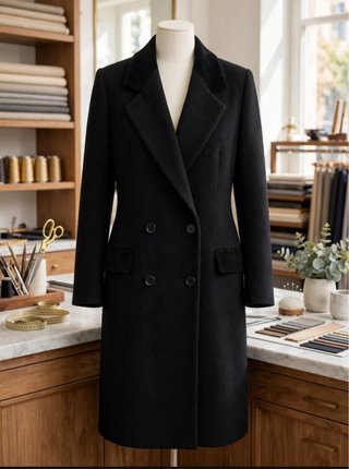 Abrigo Vintage Elio Berhanyer Negro Talla L