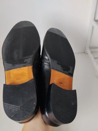 Mocasines negros de piel