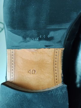 Mocasines negros de piel