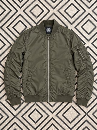 Chaqueta Bomber Verde Talla S