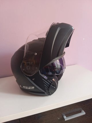 Casco Abatible LS2 Negro Mate XS