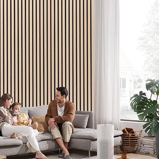 Paneles Acústicos de Pared 3D Efecto Madera