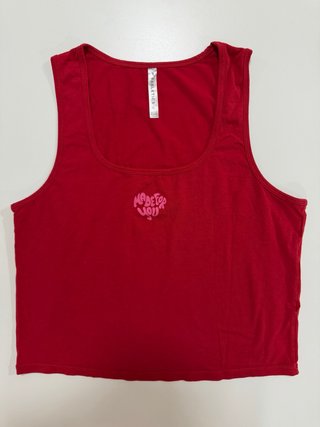 Fabletics Top rojo cropped – XL