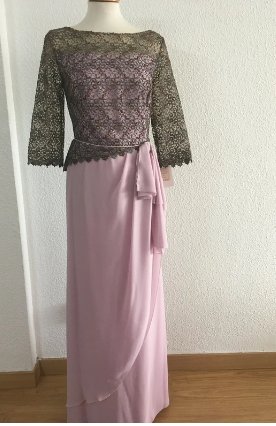 Vestido largo de madrina, madre de novia, fiesta