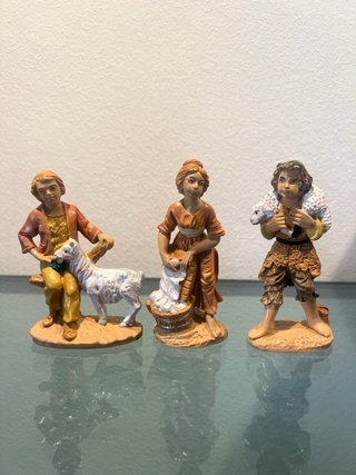 Set di 3 statuine per il presepe rif 247